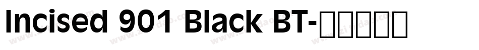 Incised 901 Black BT字体转换